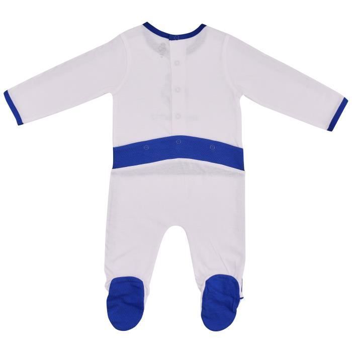 Macacão infantil - REALMADRID - Coleção Oficial - Algodão - Branco - Menino