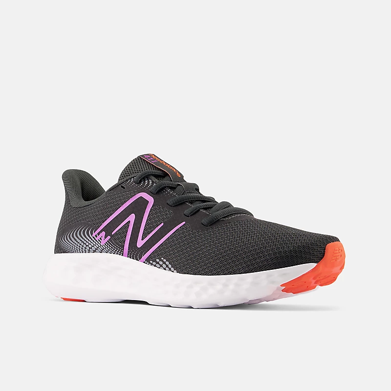 411v3 Feminino - Preto com Rosa Cósmico e Rosa Órbita