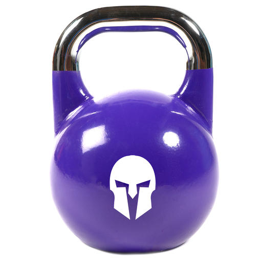  Wettkampfhantel aus Gusseisen mit aufgemaltem Logo, 20 kg