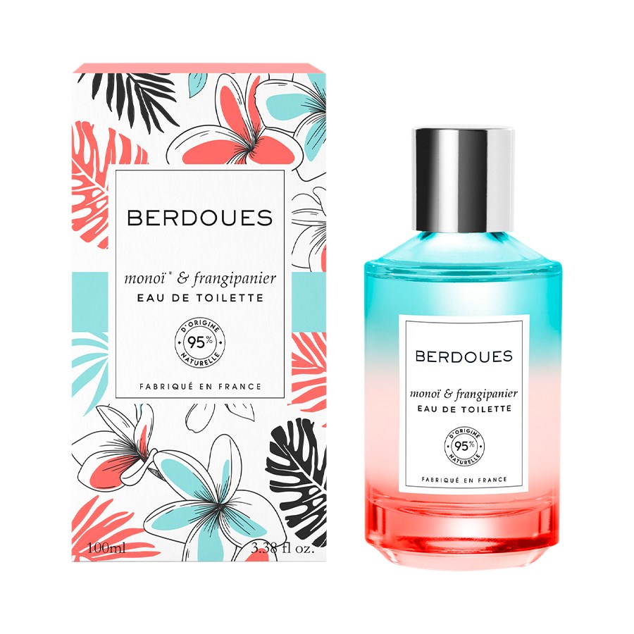 Berdoues Parfum Eaux de Toilette 95 % Bio-Monoi & Frangipanier – 100 ml