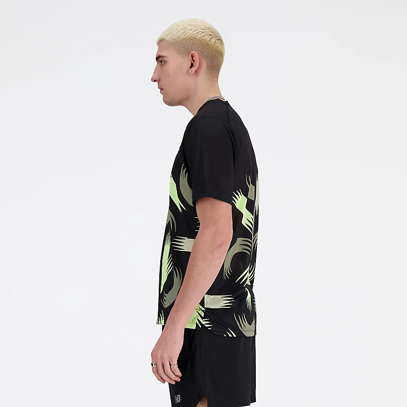 Ανδρικό T-Shirt NB Athletics Run London Edition – ΜΑΥΡΟ & ΠΟΛΥΧΡΩΜΟ