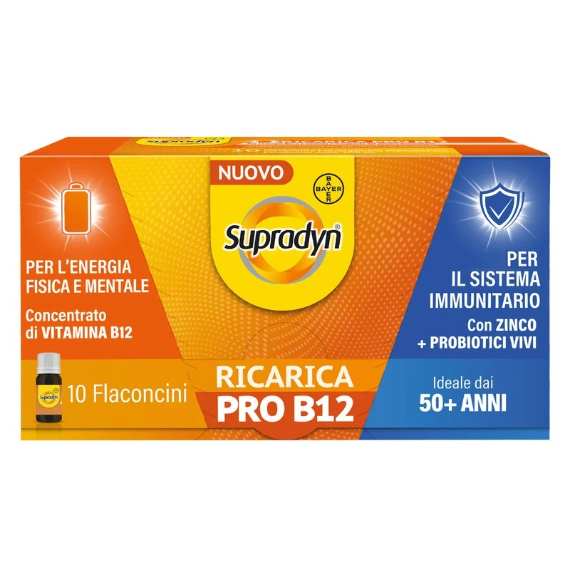 SUPRADYN Supradyn Recharge Pro B12 10 flessen Voedingssupplement met vitamine B12 en zink 10