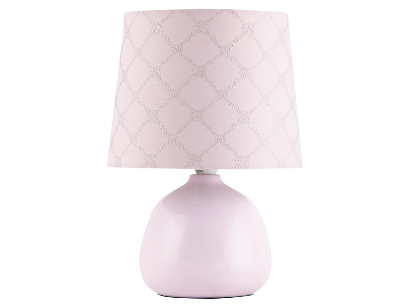 Lampa stołowa Ellie ceramiczna różowa
