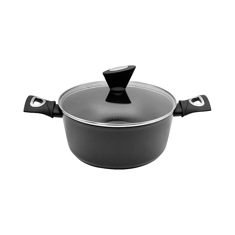 Casseruola Chef Cuisine ø 24 cm con coperchio in vetro alu Chef
