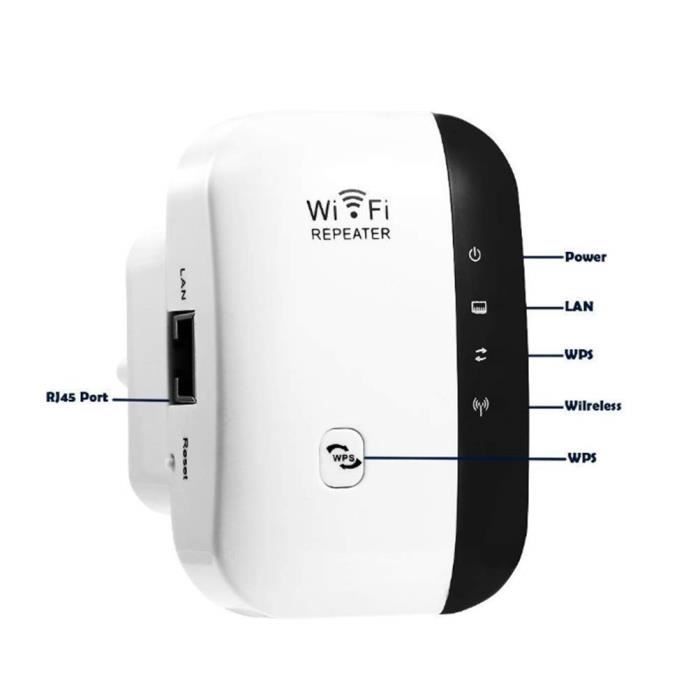 WiFi Repeater - BIGILANTUH - 300 Mbps - 2.4 GHz - WPS - RJ45