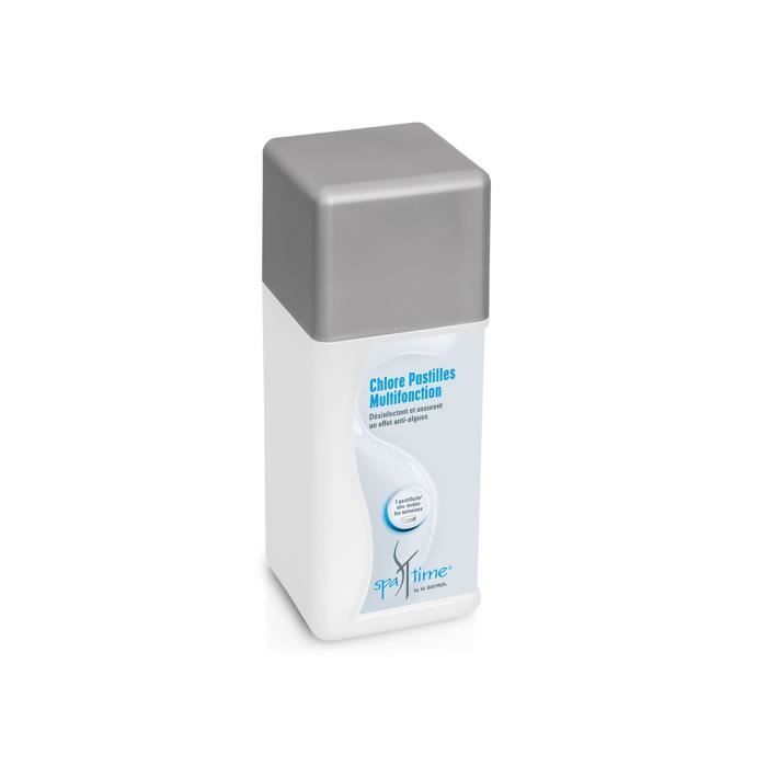 Tabletas de cloro multifuncionales Bayrol SpaTime para spas, 1 kg