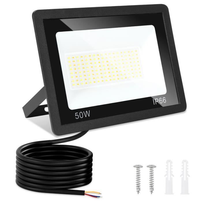LED Floodlight - Hengda - 50W - IP66 Waterproof - 3 Colors - Die-cast Aluminum