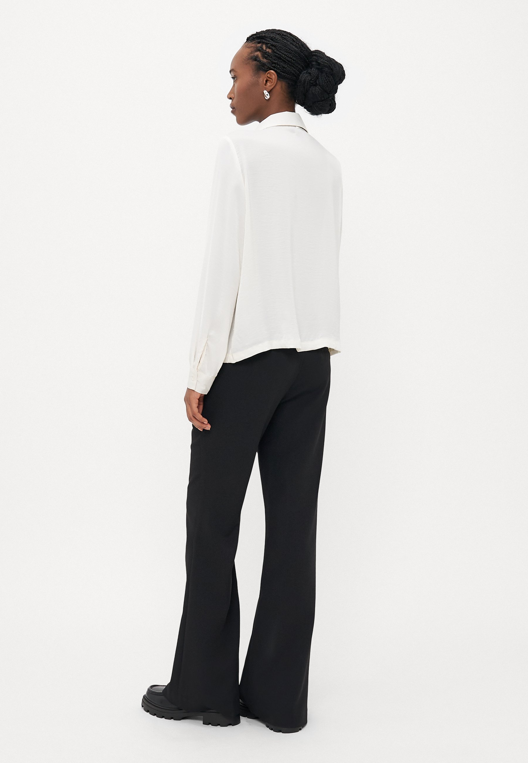 Vero Moda Petite VMGRETCHEN SHIRT - Camicia con bottoni - cloud dancer/black