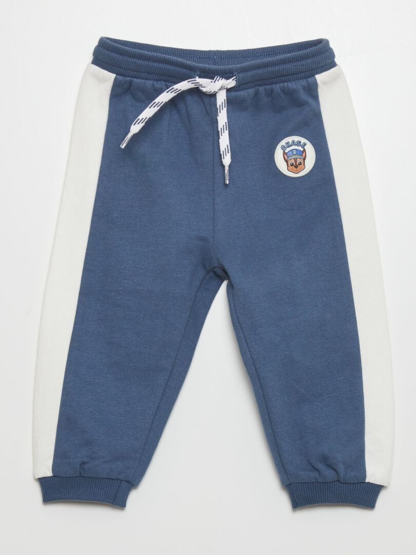 Calça de moletom bicolor 'Patrulha Canina' - AZUL