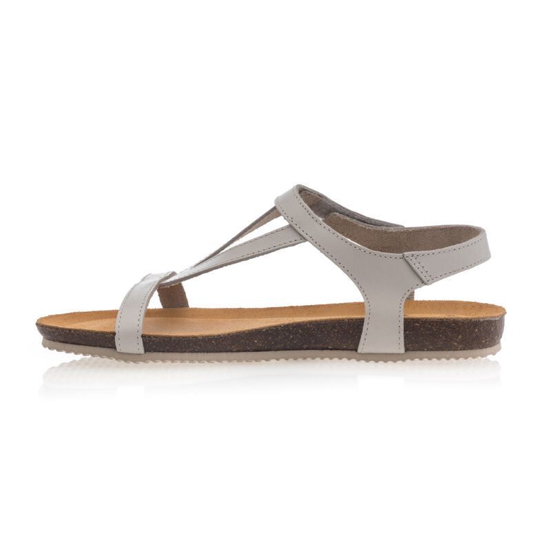 Sandalias beige para mujer / Zapatos de punta abierta