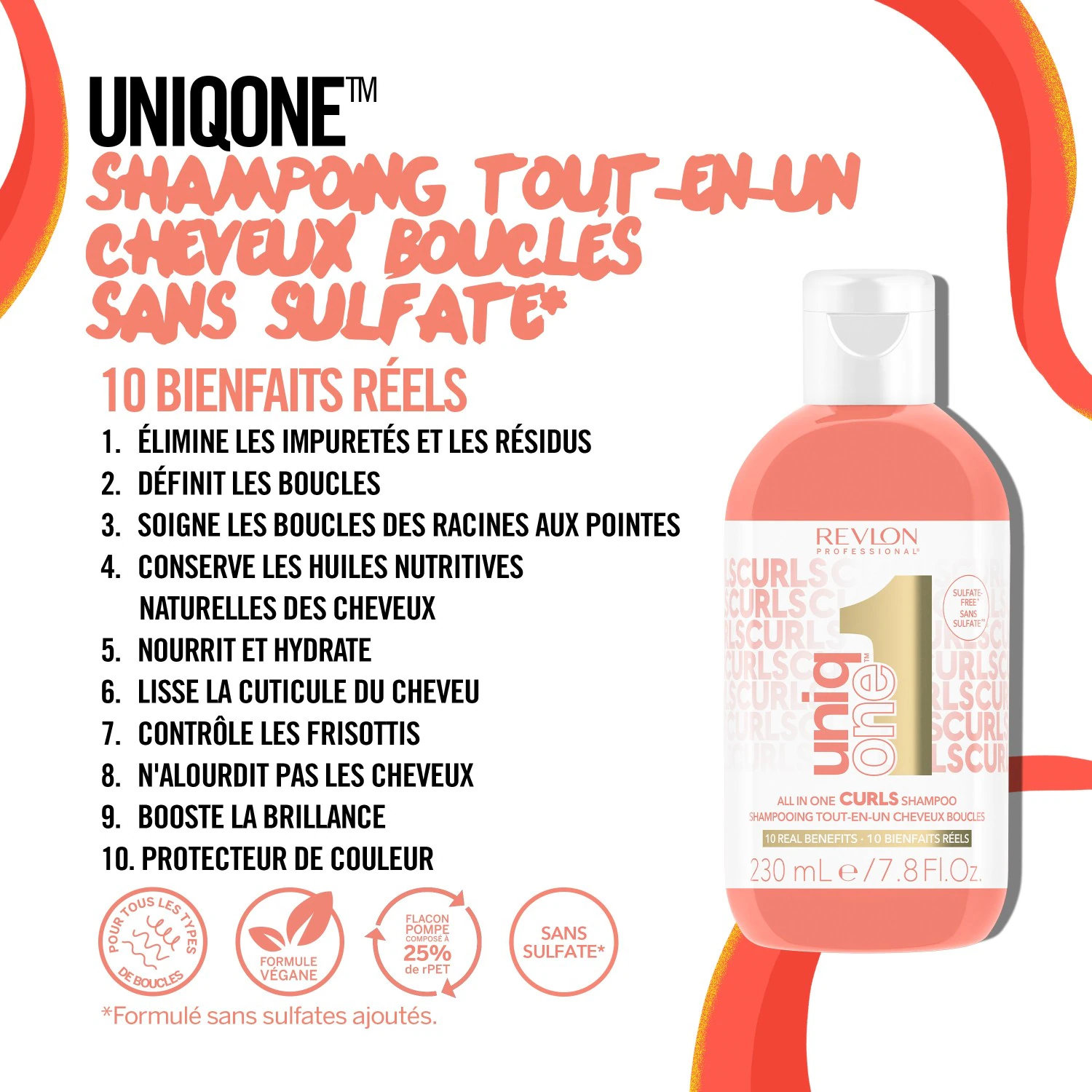Revlon Professional Shampoing Curls 10 en 1