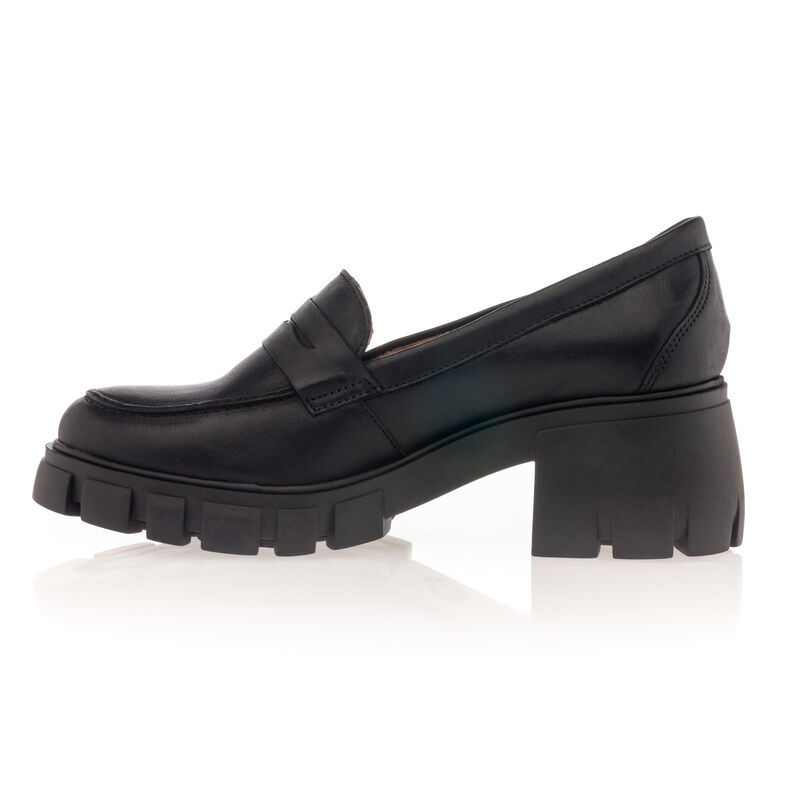 Svarta loafers/båtskor för kvinnor