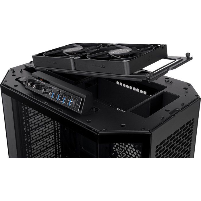 Case per PC (alimentatore non incluso) - THERMALTAKE - The TOWER 600 - Mid-Tower - Formato ATX - 2 ventole da 140 mm incluse - Nero