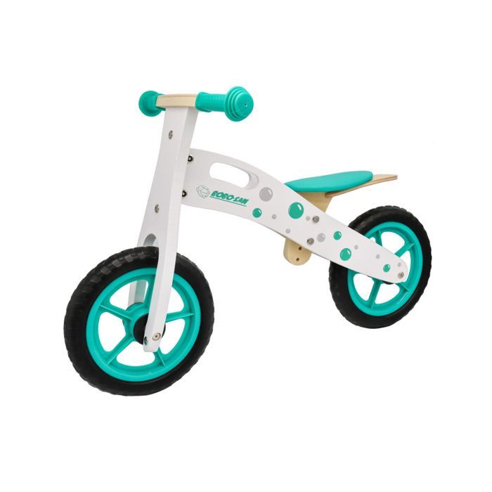 Bicicleta de equilibrio de madera verde Bobo-San