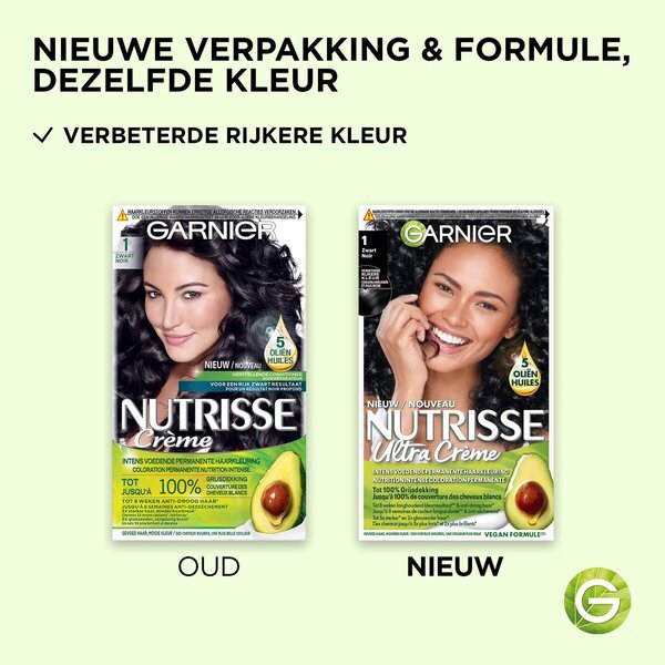Garnier NutrisseUltra Crème 1 crna trajna boja za kosu