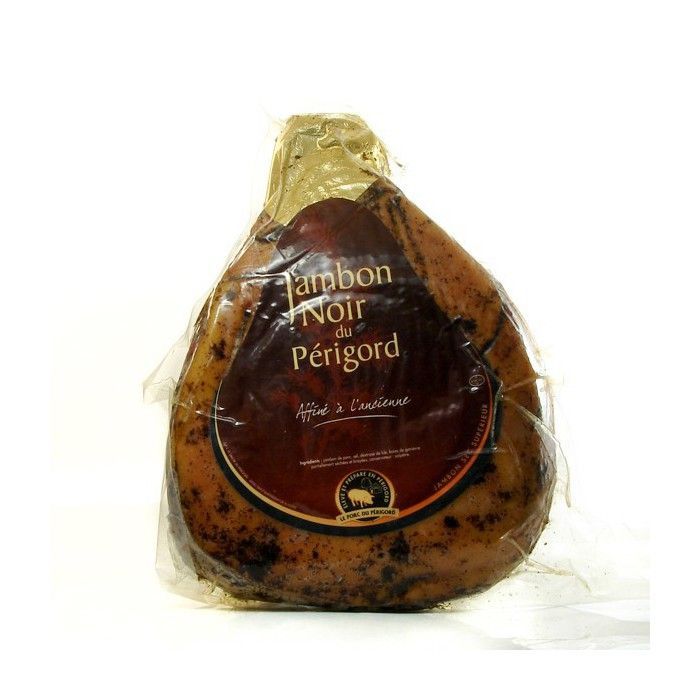 Whole boneless Black Périgord ham with juniper berries, approximately 5kg (+/-0.5kg)