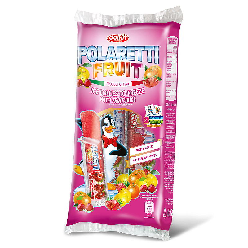 Polaretti Frozen ijs 10x40 ml roze Polaretti
