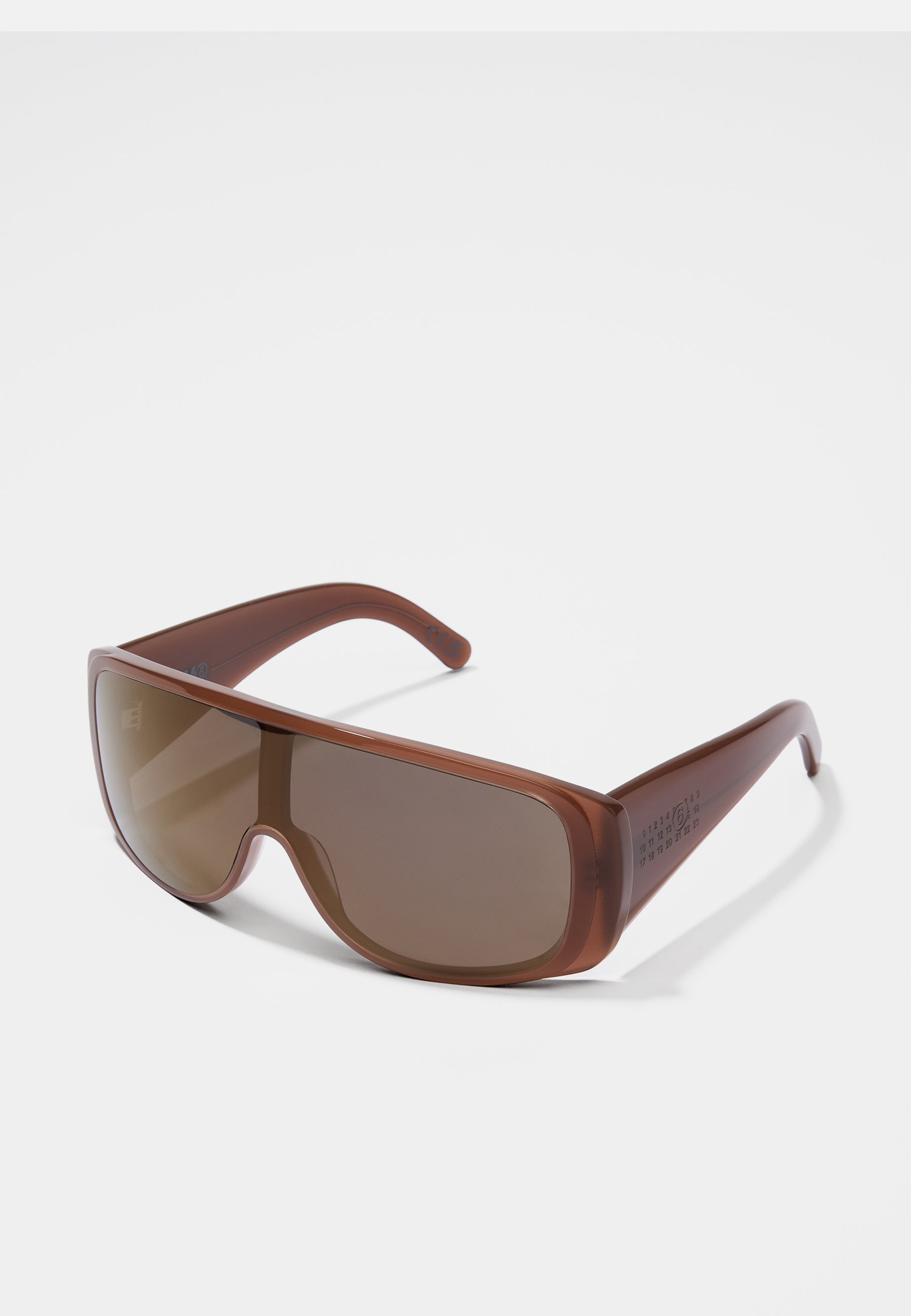 Lunettes de soleil MM6 Maison Margiela MM6 MASK GREEN UNISEX - marron