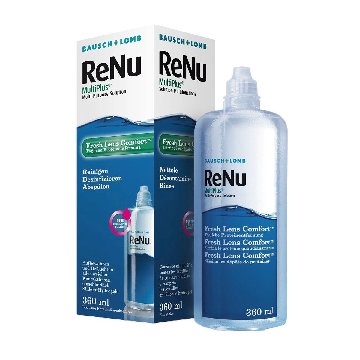 Solução para lentes de contato Renu 360ml