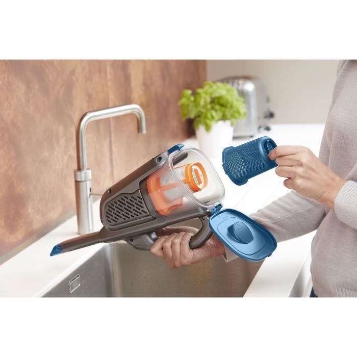 Aspirateur à main BLACK+DECKER BHHV320B-QW Dustbuster Lithium 12V - 2 vitesses - Autonomie 25min - Bleu