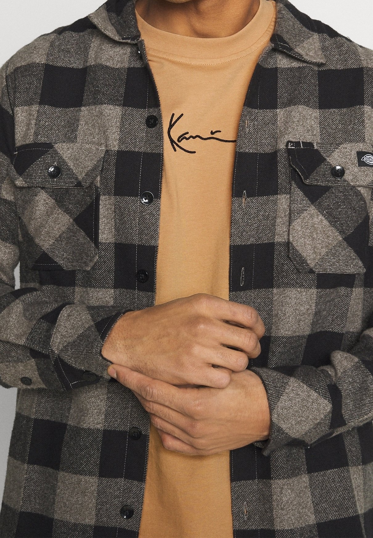 Karl Kani print T-shirt - beige