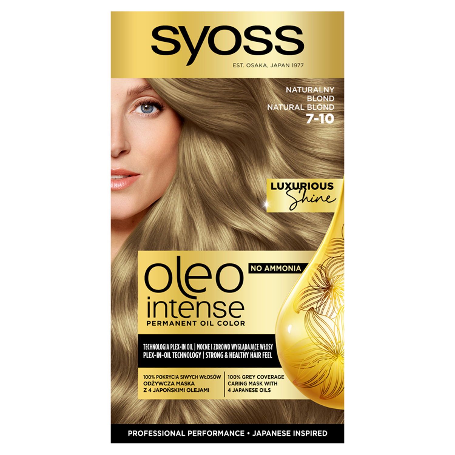 Syoss matu krāsa 7-10 dabīgi blonda Oleo Intense