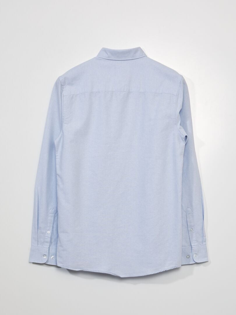 Oxford katoenen overhemd - BLAUW