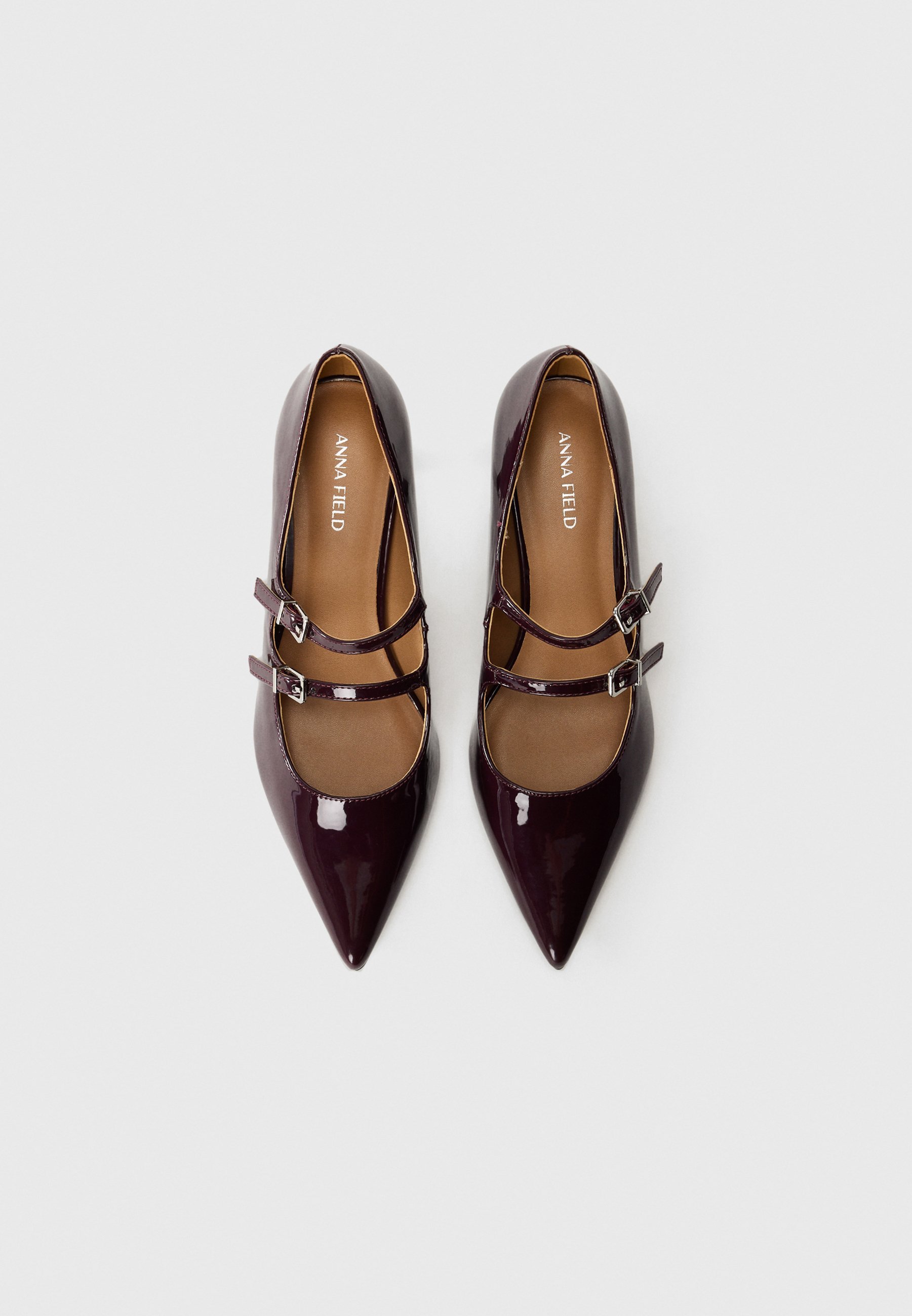 Anna Field Klasične pete - temno bordo