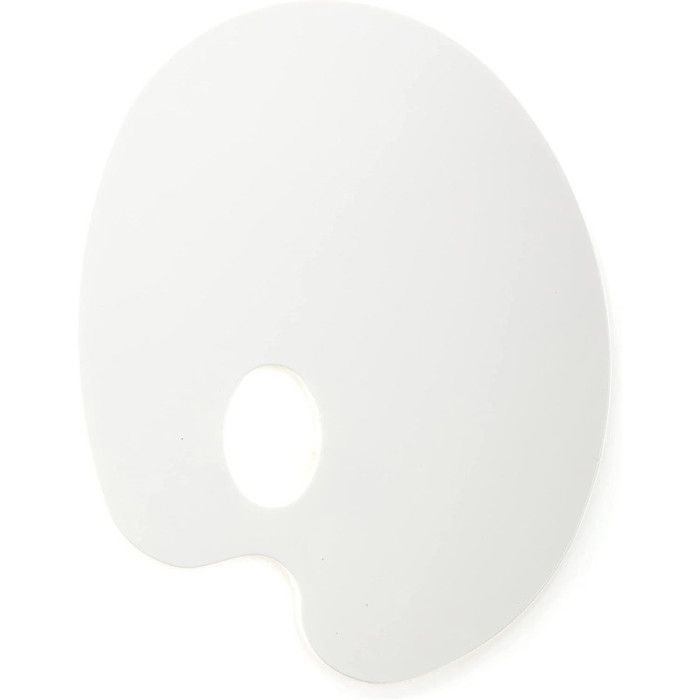 Palette Ovale - Pébéo - Plastique - Facile à nettoyer - Idéale pour mélanger les couleurs - Outil essentiel