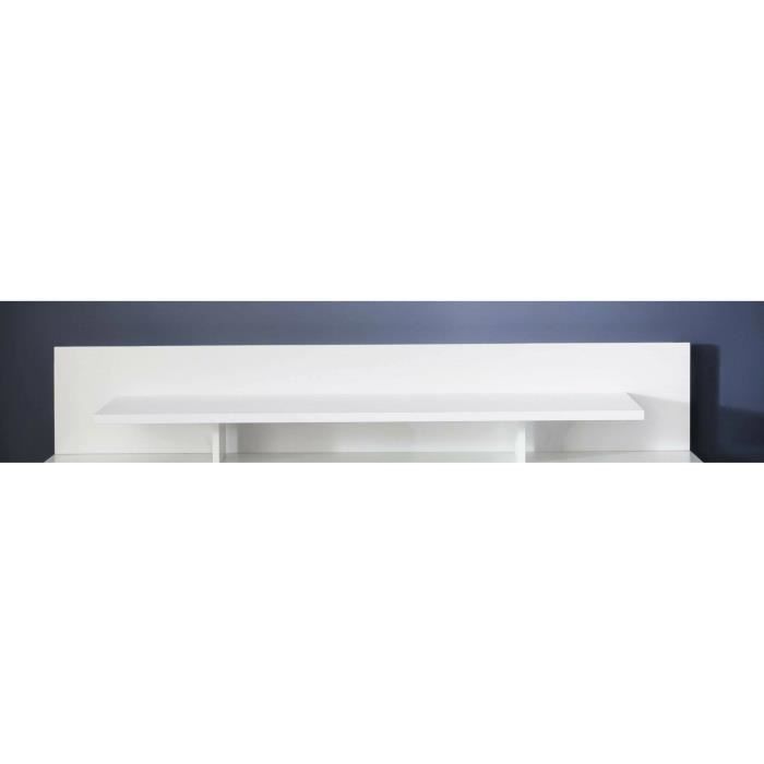 TOKYO - Móveis para Sala de Estar/Jantar - Rack para TV em Melamina Branca. L x P x A: 153 x 26 x 37 cm