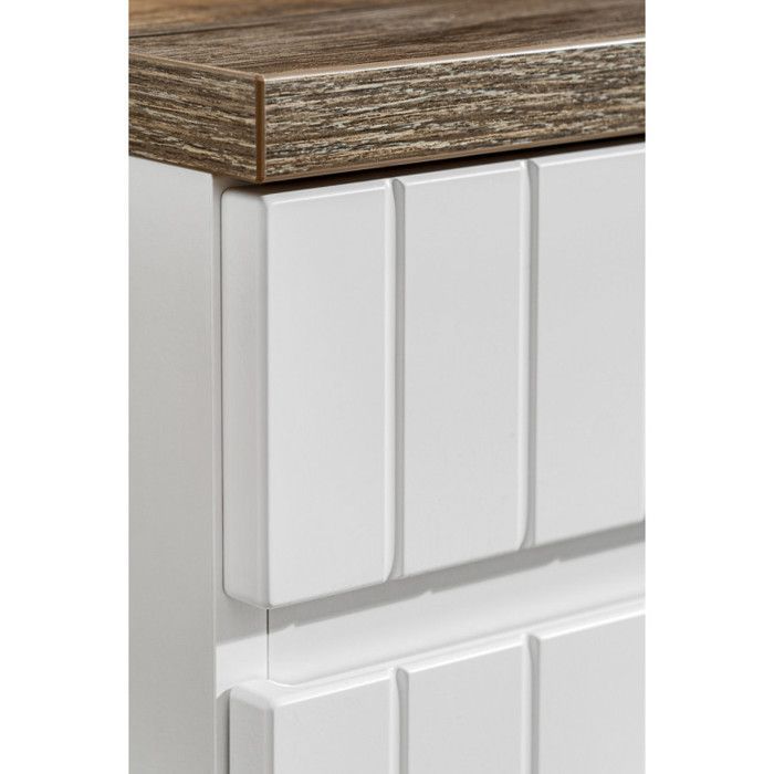 Dubbele wastafel met spiegel - 160 cm - Emblematic White