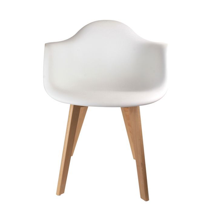 Set van 2 eetkamerstoelen - Home Deco Factory - Trendy design - Wit