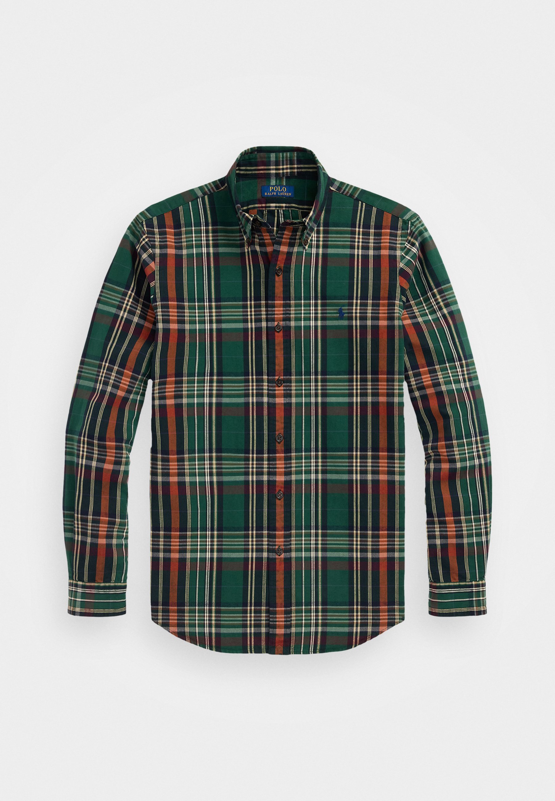 Polo Ralph Lauren CUSTOM FIT PLAID OXFORD SHIRT - Shirt - pine wine multi