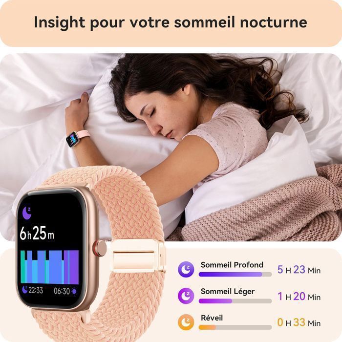 Reloj inteligente WENZYLIQUOX - ATS3085L - Pantalla de 1,91