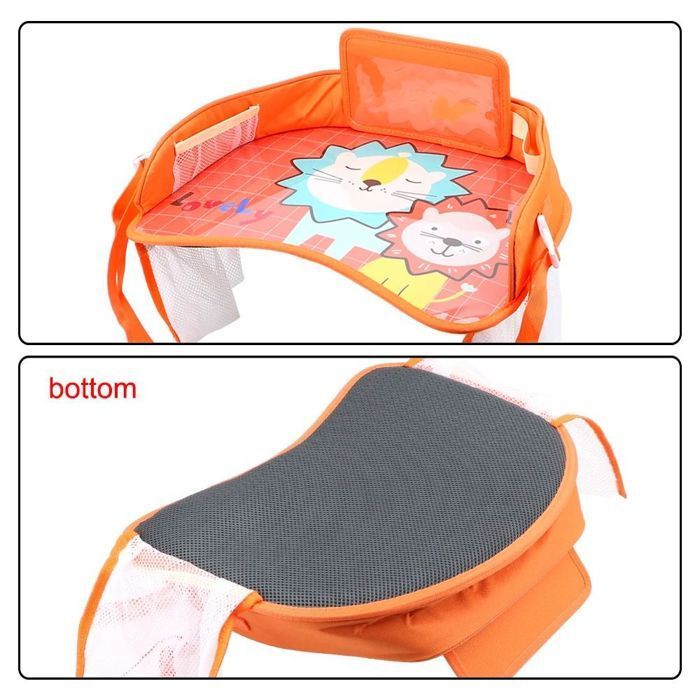 Soporte para bandeja de aperitivos para asiento de coche de bebé, organizador universal de mesa de comedor de juguete para niños de PVC