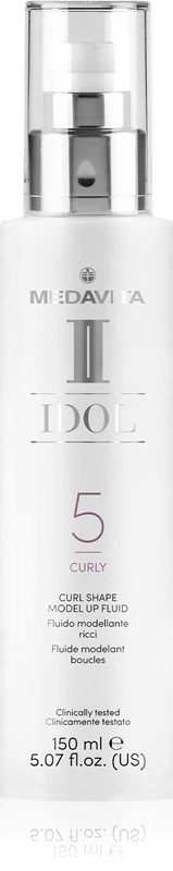 Medavita IDOL Curly, produto para estilizar cabelos cacheados e ondulados.