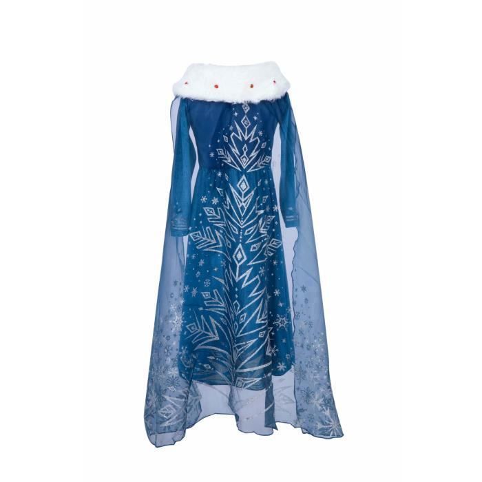 Luxe prinsessen Halloweenkostuum: sneeuwvlokken cosplayjurk met haaraccessoire voor meisjes