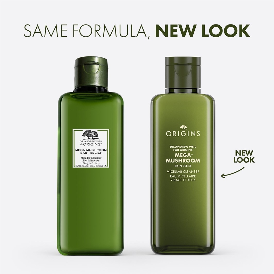 Origins micelārais ūdens Dr. Andrew Weil Origins™ Mega Fungus ādas kopšanas micelārajam tīrīšanas līdzeklim – 200 ml