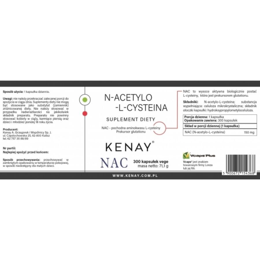 Kenay Nac N-acetil-L-cisztein