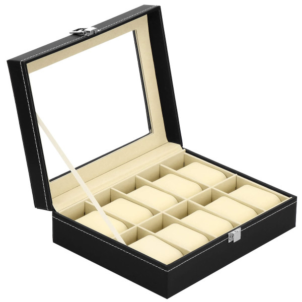 Szkatułka na zegarki 25x20x8 cm ekoskóra organizer
