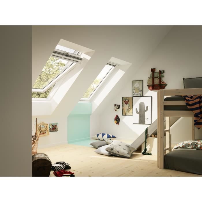 Ventana de tejado VELUX GGL SK06 2054 (114 x 118 cm) de madera, con acristalamiento 54F - sin tapajuntas