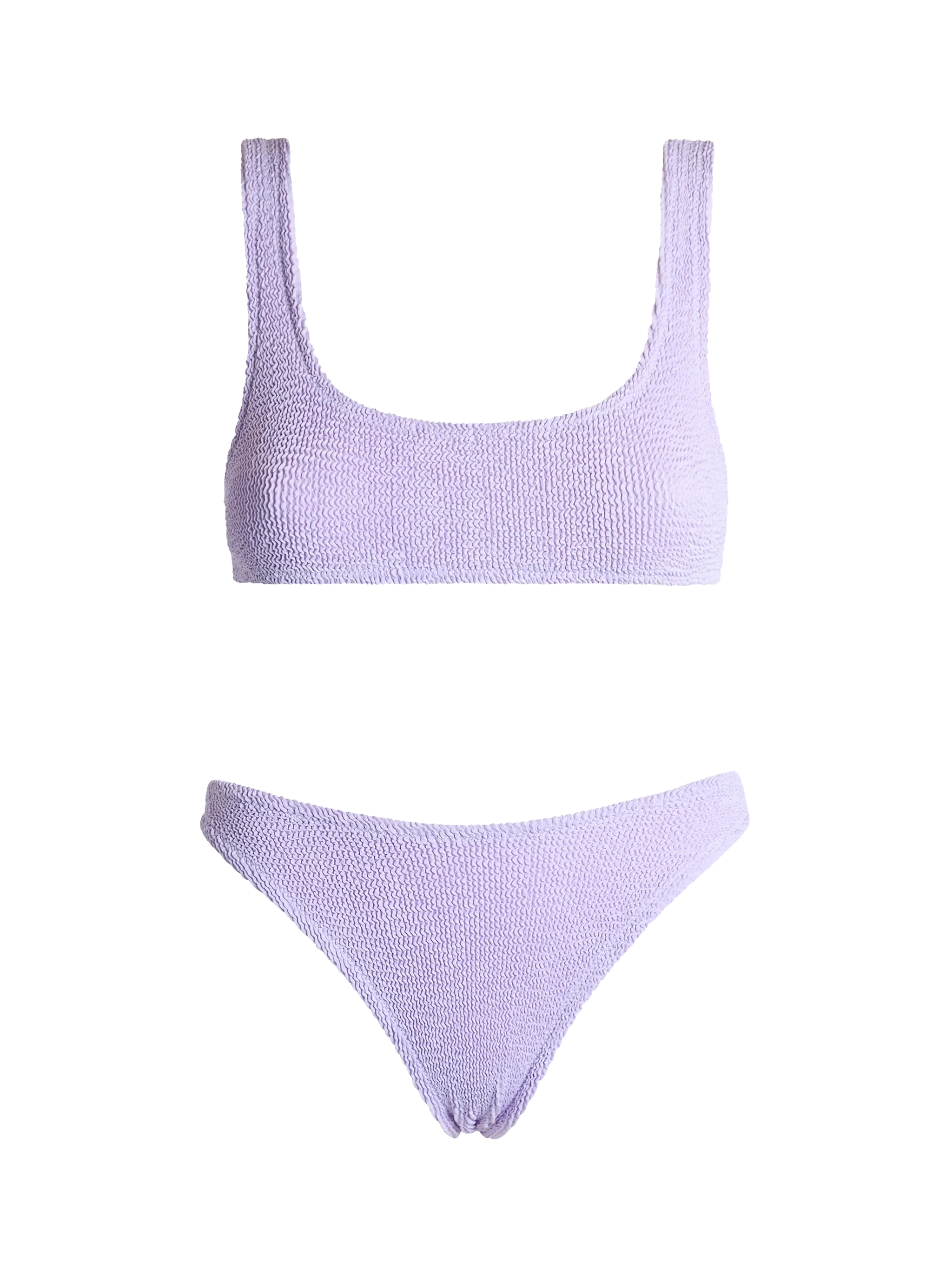 Naima Elise Klassieke Lila Bikini met Kreukelpatroon voor Dames