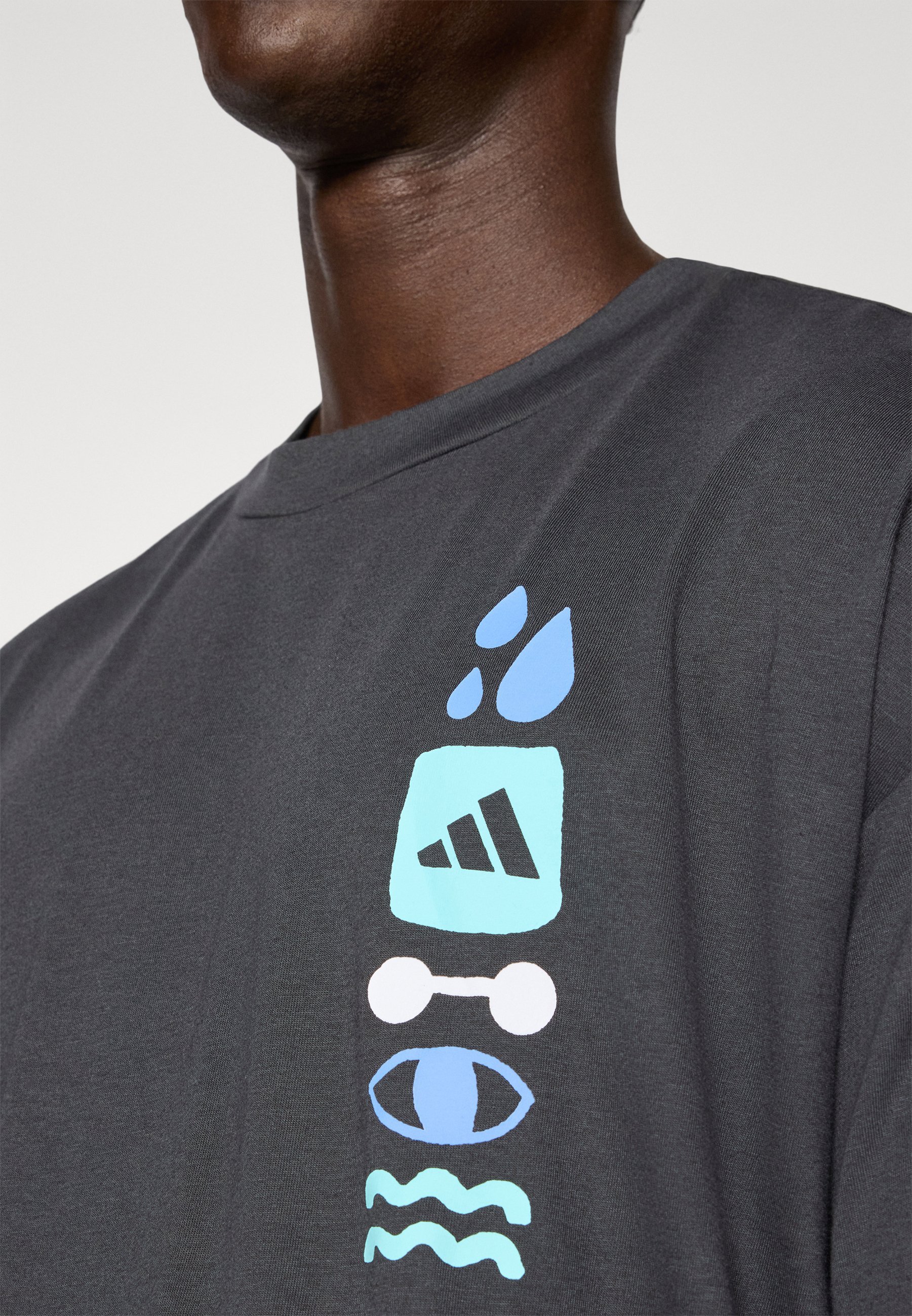adidas Performance T-shirt - T-shirt met print - zwart