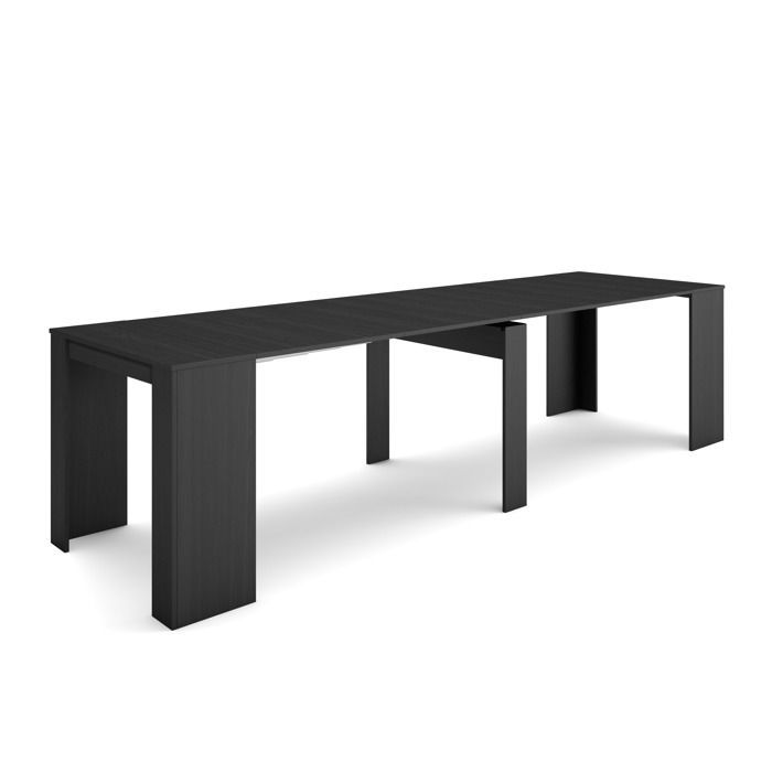 Consolle allungabile - SKRAUT HOME - RF2657 - 14 persone - Nero