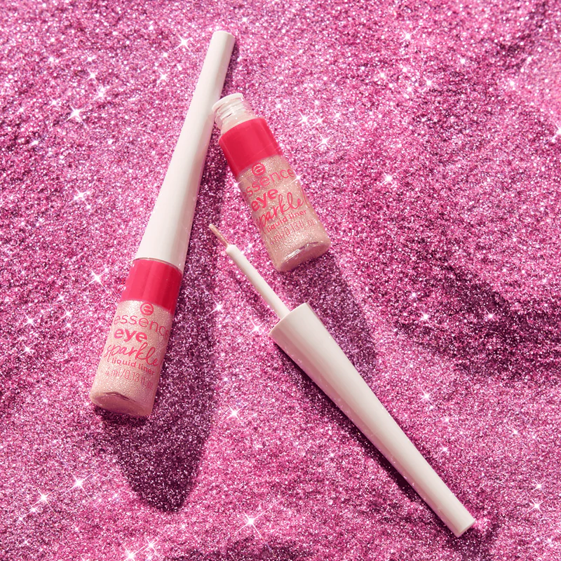 delineador líquido com glitter essence eye sparkle!