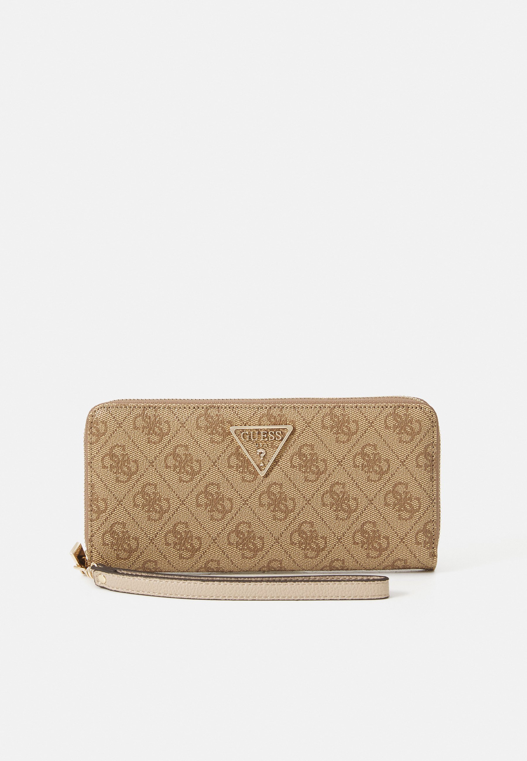 Guess LAUREL LARGE ZIP AROUND - Portemonnee - beige
