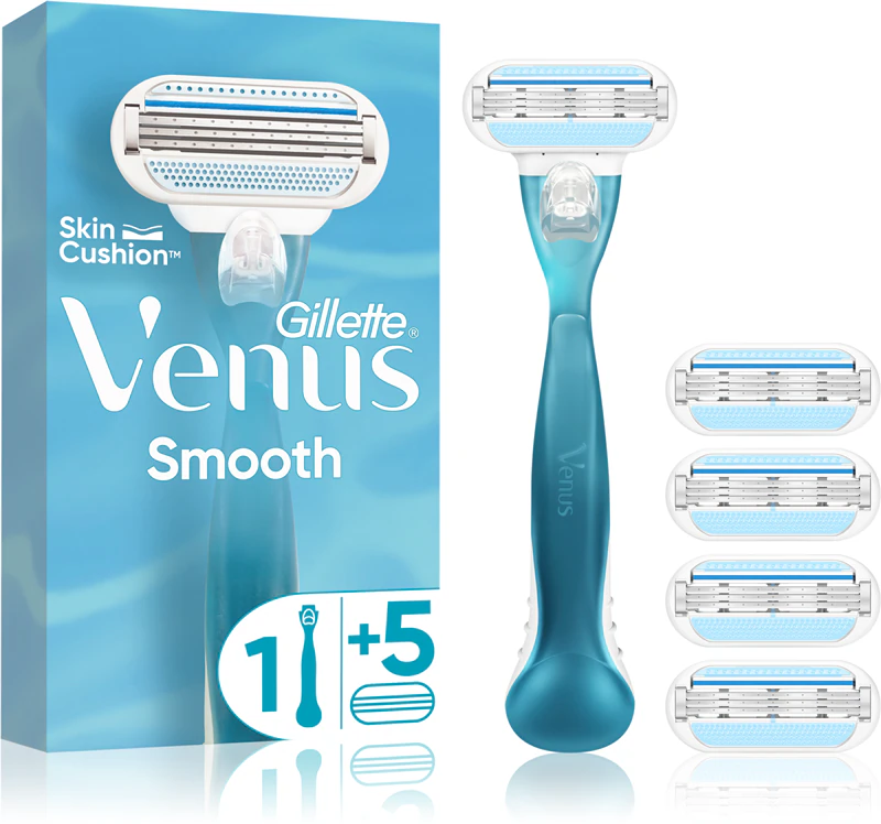 Gillette Venus Smooth scheermes + vervangende mesjes