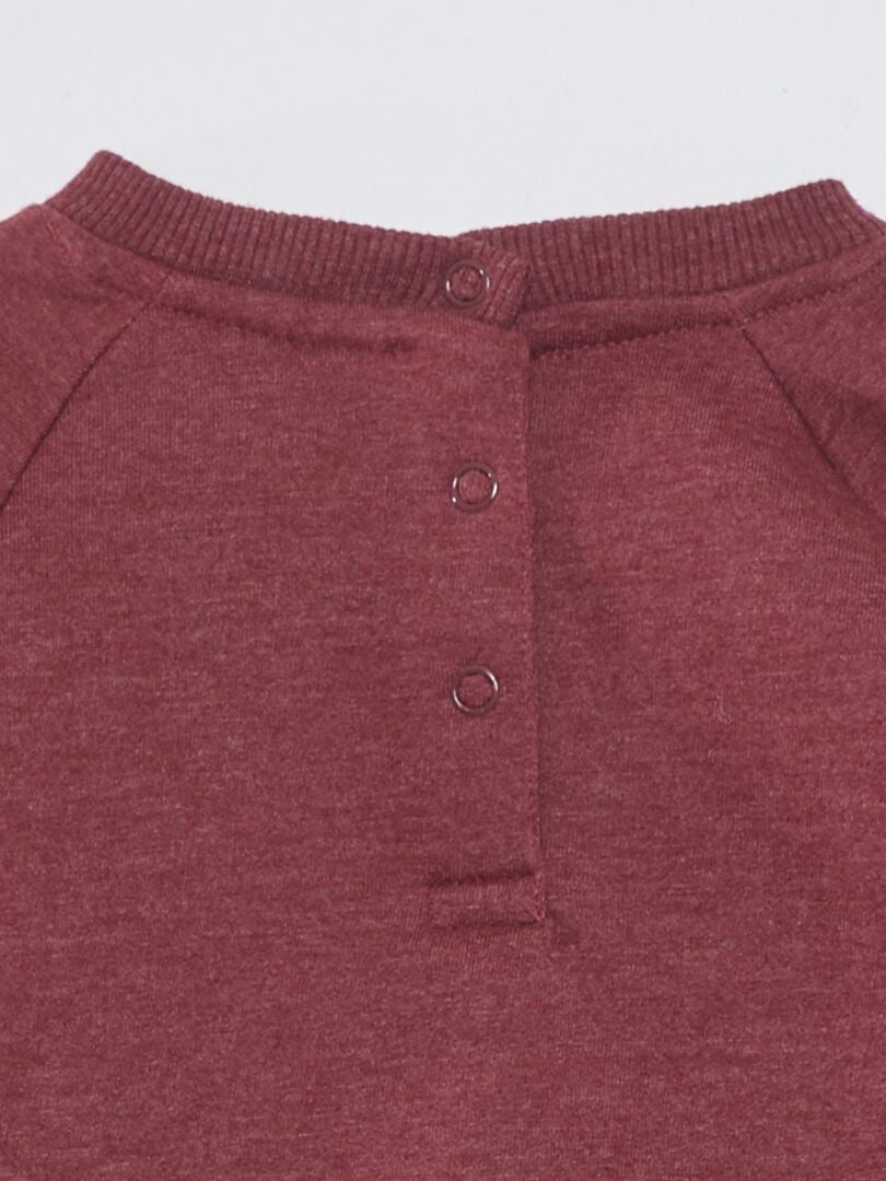 AC/DC fleece sweatshirt - rood