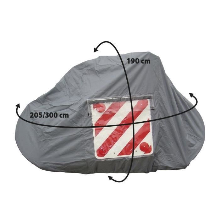 Protective cover - OPTIMA - Waterproof coated polyester 110 g/m² - 2 adjustable straps included - For 4 bikes