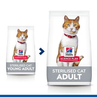 Hill's Science Plan Sterilised Cat Young Adult cu pui